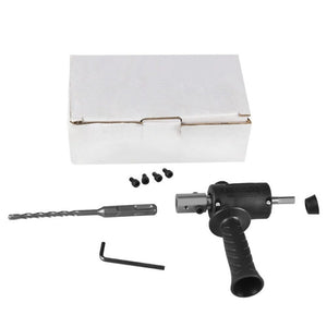 Electric Drill to Electric Hammer Conversion Head Electric Hammer Modification Accessories, Orange, Black - laboratorydeal