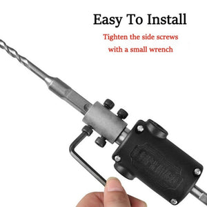 Electric Drill to Electric Hammer Conversion Head Electric Hammer Modification Accessories, Orange, Black - laboratorydeal