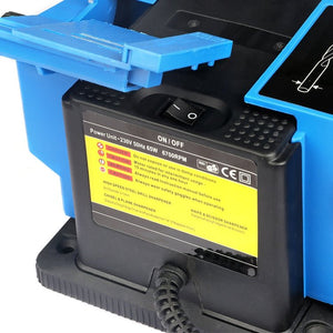 Electric Household Knife Sharpener Scissors Fruit Knife Drill Bit Sharpener, Blue EU Plug, Blue US Plug - laboratorydeal