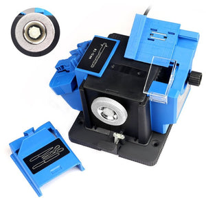 Electric Household Knife Sharpener Scissors Fruit Knife Drill Bit Sharpener, Blue EU Plug, Blue US Plug - laboratorydeal