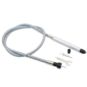 Electric Screwdriver Multifunctional Flexible Shaft Torque Electric Drill Connecting Rod Flexible Shaft With Chuck, 3.2mm Shaft Black Plastic Handle, 3.2mm Shaft Metal Silver Aluminum Handle, 3.2mm Shaft Metal Yellow Aluminum Handle - laboratorydeal