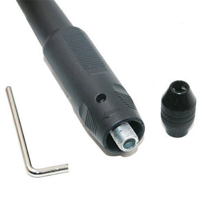 Electric Screwdriver Multifunctional Flexible Shaft Torque Electric Drill Connecting Rod Flexible Shaft With Chuck, 3.2mm Shaft Black Plastic Handle, 3.2mm Shaft Metal Silver Aluminum Handle, 3.2mm Shaft Metal Yellow Aluminum Handle - laboratorydeal