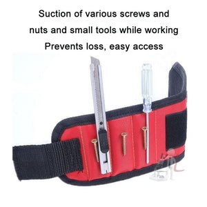 Electric Woodworking Multifunctional Powerful Magnetic Wrist Strap, Style:, Three Rows Black, Three Rows Red, Three Rows Blue, Five Rows Black, Five Rows Red, Five Rows Blue - laboratorydeal