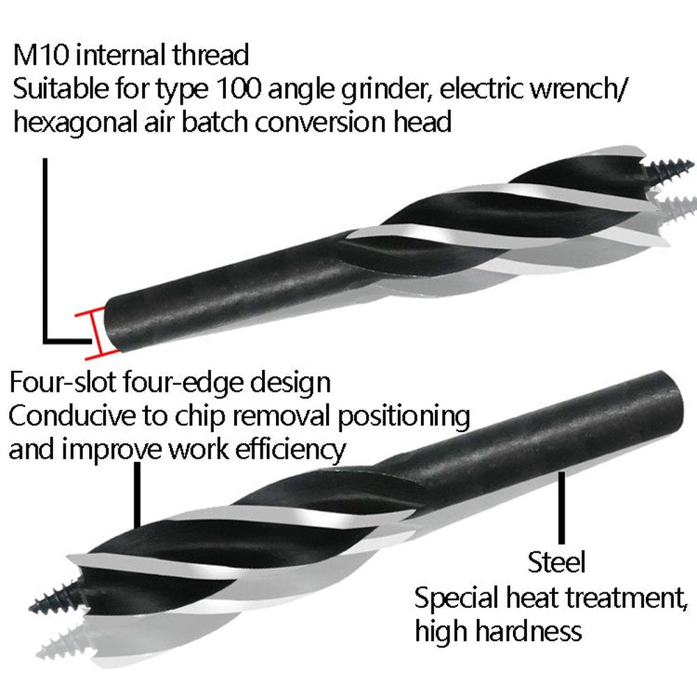 Electric Wrench Hole Opener Woodman Door Lock Rhinestone Drill Template Rejection Drill Bit, Model: 16mm, 16mm, 18mm, 20mm, 22mm, 25mm - laboratorydeal