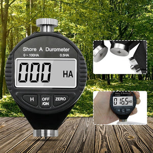 Electronic Digital Display Hard Meter Plastic Rubber Silicone Tire Hardness Meter, 0-100HA A, 0-100HC C, 0-100HD D