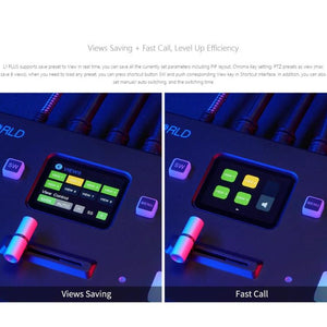 FEELWORLD L1 PLUS Multi - camera Video Mixer Switcher Touch Screen PTZ Control USB3.0 Fast Streaming Switcher, L1 PLUS - laboratorydeal