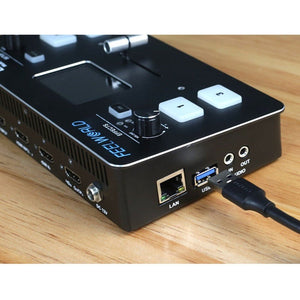 FEELWORLD LIVEPRO L1 Multi - camera Media Live Broadcast 4 - Channel Live Production Switcher with 2.0 inch TFT Screen - laboratorydeal
