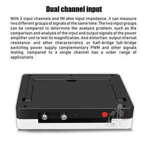 FNIRSI 1013D 1GS Sampling Dual Channel 100M Bandwidth Digital Oscilloscope, US Plug, 1013D