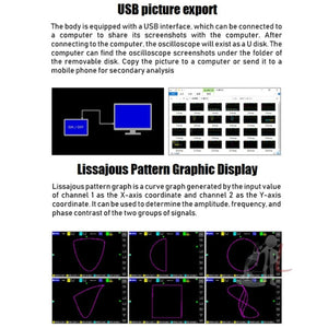 FNIRSI 1013D 1GS Sampling Dual Channel 100M Bandwidth Digital Oscilloscope, US Plug, 1013D