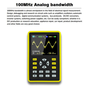 FNIRSI 2.4 Inch IPS Screen 100MHz Digital Oscilloscope, 5012H