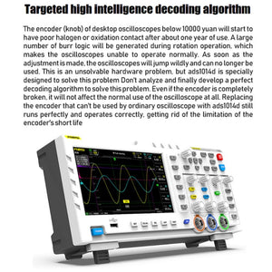 FNIRSI 2 in 1 Dual-channel 100M Bandwidth Digital Oscilloscope 1GS Sampling Signal Generator, US Plug, 1014D, 1014D +P4100 Probe