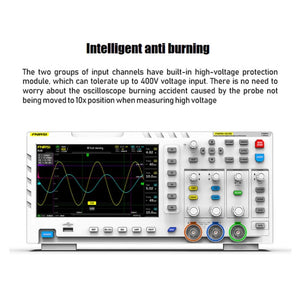 FNIRSI 2 in 1 Dual-channel 100M Bandwidth Digital Oscilloscope 1GS Sampling Signal Generator, US Plug, 1014D, 1014D +P4100 Probe