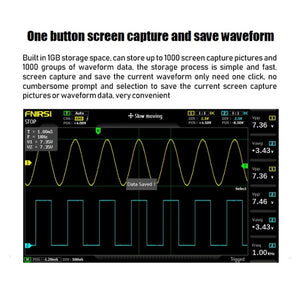 FNIRSI 2 in 1 Dual-channel 100M Bandwidth Digital Oscilloscope 1GS Sampling Signal Generator, US Plug, 1014D, 1014D +P4100 Probe