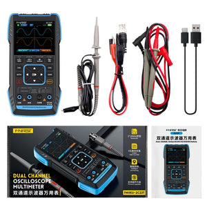 FNIRSI 3 In 1 Handheld Digital Oscilloscope Dual-Channel Multimeter, 2C23T Standard, 2C23T Upgrade