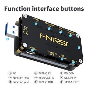 FNIRSI FNB48S USB Voltage Ammeter Multifunctional Fast Charge Tester, FNB48S Bluetooth laboratorydeal