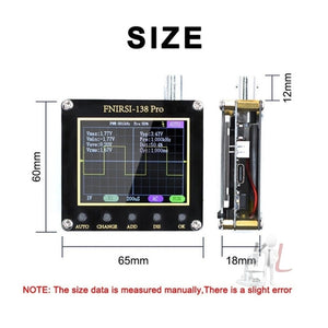 FNIRSI Handheld Small Teaching Maintenance Digital Oscilloscope, Standard Without Battery, Upgrade Without Battery