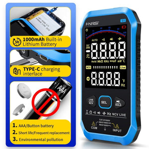 FNIRSI S1 Digital High Precision Fully Automatic Digital Multimeter, S1