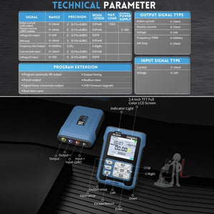 FNIRSI SG-003 Multifunctional PWM Signal Generator 4-20ma Voltage Current Calibrator, EU Plug, SG-003