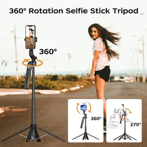 FUNSNAP A6 360 Degree Al Gimbal Selfie Stick Smart Face Tracking Integrated Tripod, A6 - laboratorydeal