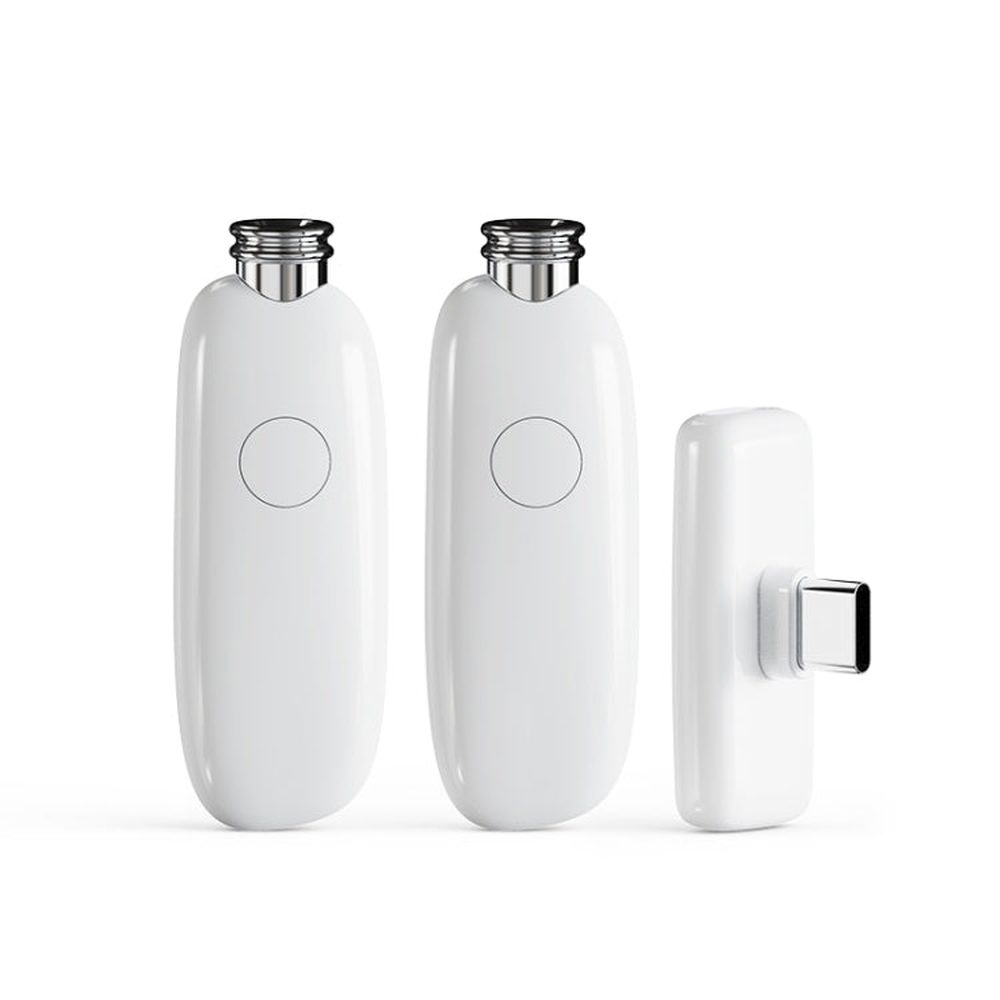 FUNSNAP M2 1 TX + 2 RX Digital Noise Reduction Wireless Microphone Mic Tok, M2 Type - C, M2 8 Pin - laboratorydeal