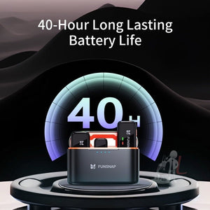 FUNSNAP S6 Lavalier Wireless Microphone, 2 RX + 2 TX with Charging Case, Type - C RX + 2 TX with Charging Case, 8 Pin RX + 2 TX with Charging Case, Type - C RX + 1 TX, 8 Pin RX + 1 TX - laboratorydeal