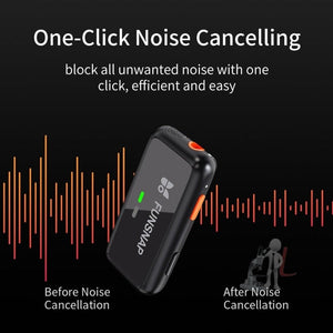 FUNSNAP S6 Lavalier Wireless Microphone, 2 RX + 2 TX with Charging Case, Type - C RX + 2 TX with Charging Case, 8 Pin RX + 2 TX with Charging Case, Type - C RX + 1 TX, 8 Pin RX + 1 TX - laboratorydeal