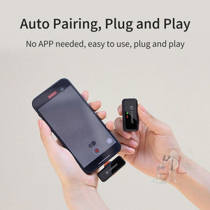 FUNSNAP S6 Lavalier Wireless Microphone, 2 RX + 2 TX with Charging Case, Type - C RX + 2 TX with Charging Case, 8 Pin RX + 2 TX with Charging Case, Type - C RX + 1 TX, 8 Pin RX + 1 TX - laboratorydeal