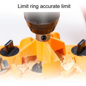 Fonson 35MM Woodworking Hinge Hole Opener Wooden Door Hinge Locator, Yellow, Blue, Red - laboratorydeal