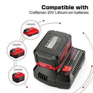 For Craftsman CMCB202 / CMCB204 / CMCB209 Electric Tool 20V Lithium Battery Charger, US, EU, UK, AU - laboratorydeal