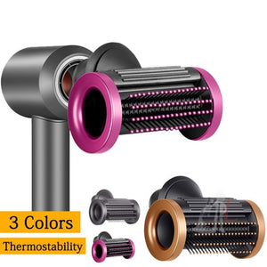 For Dyson Hair Dryer Nozzle Smooth Flyaway Attachment, Smooth Rose Red - laboratorydeal