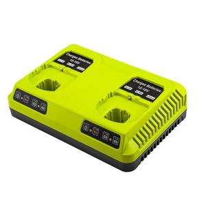 For RYOBI P108 / P117 12 - 18V Lithium Nickel Battery Dual Port Charger, EU, US, UK, AU - laboratorydeal