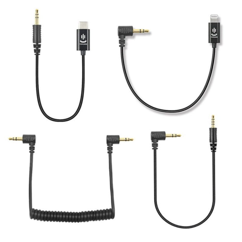 For Rode Microphone YICHUANG Adapter Audio Cable, 3.5mm To 8 Pin, 3.5mm To Type - C, 3.5mm TRS to TRS, 3.5mm TRS to TRRS - laboratorydeal