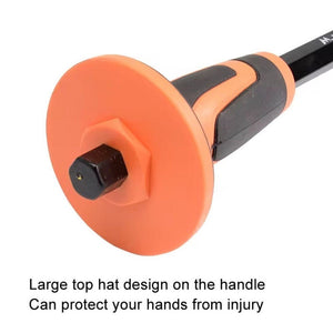 Forged Hexagonal Rod Chisel Big Top Cap Industrial Grade Forged Steel Chisel, MYTEC Upgraded Tip 250mm, MYTEC Upgraded Tip 300mm, MYTEC Upgraded Flat 246mm, MYTEC Upgraded Flat 290mm - laboratorydeal