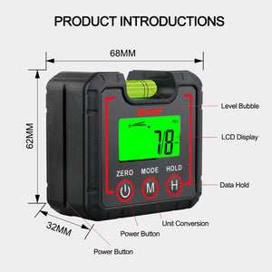 GVDA GD450M Digital Protractor 360 Degree High Precision Measuring Instrument