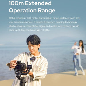 Godox MoveLink II M2 Wireless Lavalier Microphone System with 2 Transmitters and 1 Receiver for DSLR Cameras and Camcorders, MoveLink II M2 - laboratorydeal