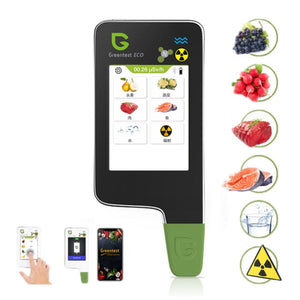 Greentest ECO6 Vegetable, Fruit, Meat Food Nitrate Water Quality Nuclear Radiation Environmental Detector, EU Plug, ECO6 White, ECO6 Black