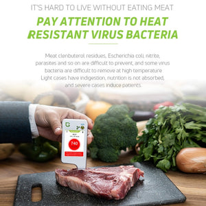 Greentest ECO6 Vegetable, Fruit, Meat Food Nitrate Water Quality Nuclear Radiation Environmental Detector, EU Plug, ECO6 White, ECO6 Black