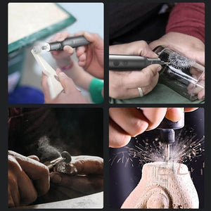 Greenworks 52pcs/set 8V LED Digital Display Rechargeable Wireless Grinder Kit - laboratorydeal