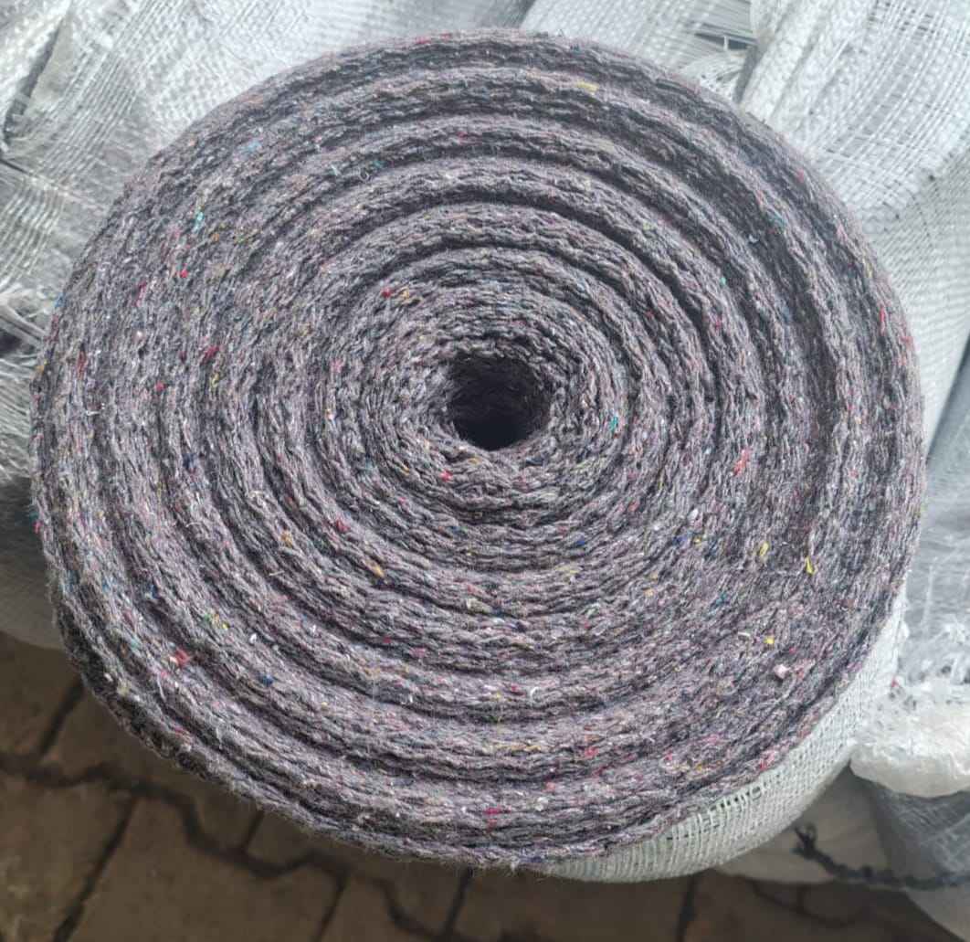 Grey 4 inch Cotton Niwar Roll, For Bag, Size/Length