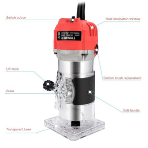 H - 6 Woodworking Electric Trimming And Slotting Engraving Machine, AU Plug, EU Plug, UK Plug - laboratorydeal