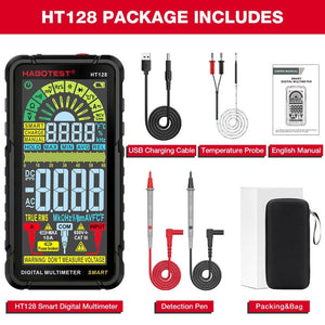 HABOTEST Automatic Range Digital Display Ultra-Clear Intelligent Current Multimeter