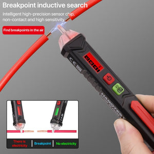 HABOTEST HT100P Non Contact 3 Phase Rotation Indicator AC LCD Display Detector Pen Tester, HT100P