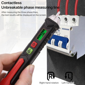 HABOTEST HT100P Non Contact 3 Phase Rotation Indicator AC LCD Display Detector Pen Tester, HT100P