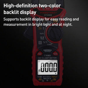 HABOTEST HT206B Auto-ranging High Precision Digital Clamp Multimeter, HT206B