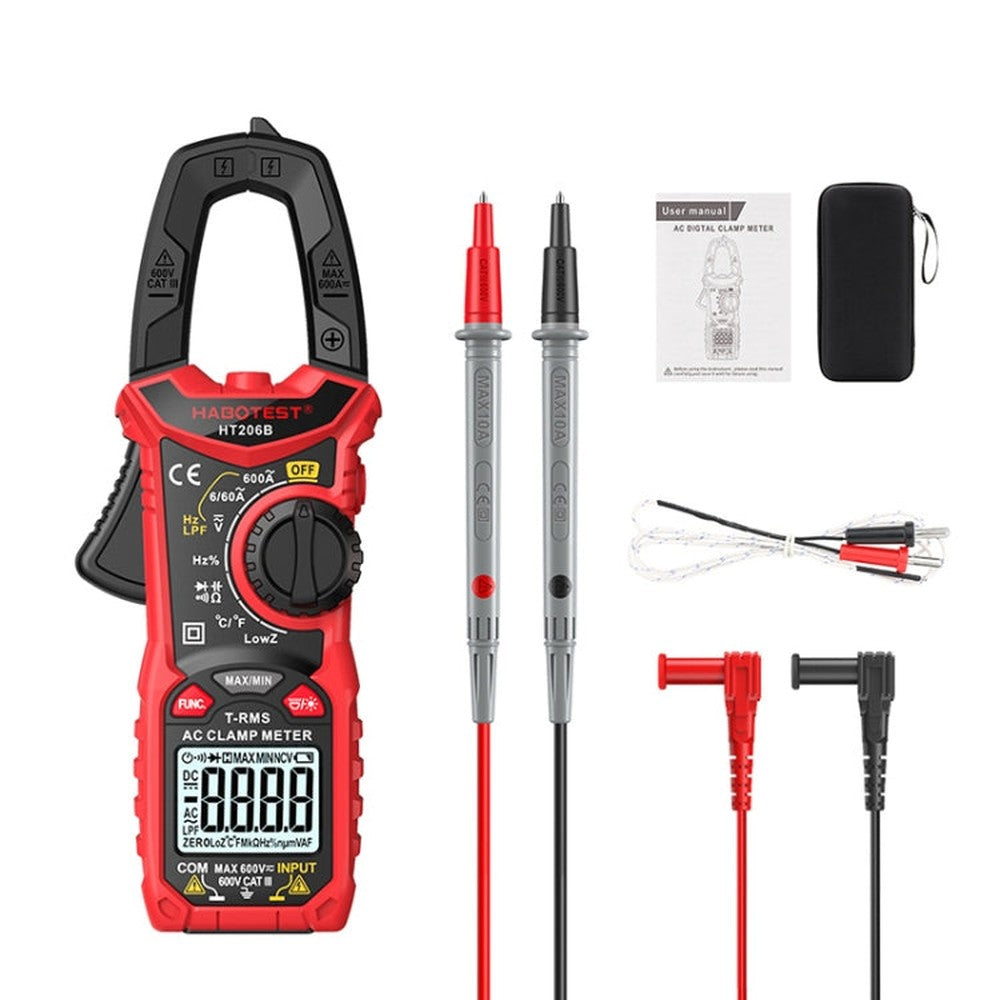 HABOTEST HT206B Auto-ranging High Precision Digital Clamp Multimeter, HT206B
