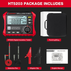 HABOTEST HT5203 Insulation Resistor Tester, HT5203