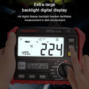 HABOTEST HT5910 Leakage Switch & Loop Resistance Tester, HT5910