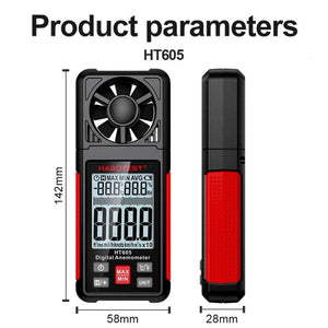 HABOTEST HT605 Portable Intelligent Digital Display Handheld Wind Speed Tester, HT605
