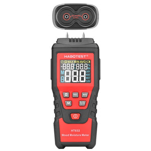 HABOTEST HT632 Portable Multifunctional Digital Display Wood Moisture Detector, HT632