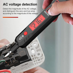 HABOTEST HT89 Contact Type High-sensitivity LCD Digital Display Sound and Light Alarm Test Pen, HT89